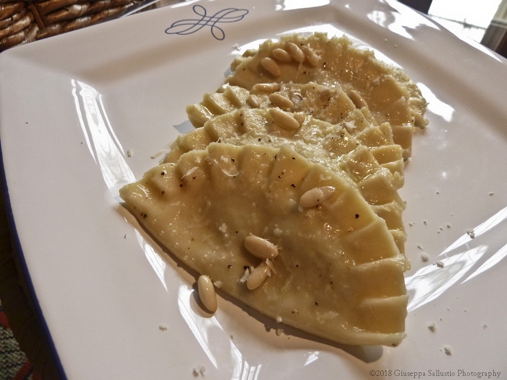 Savoy cabbage ravioli