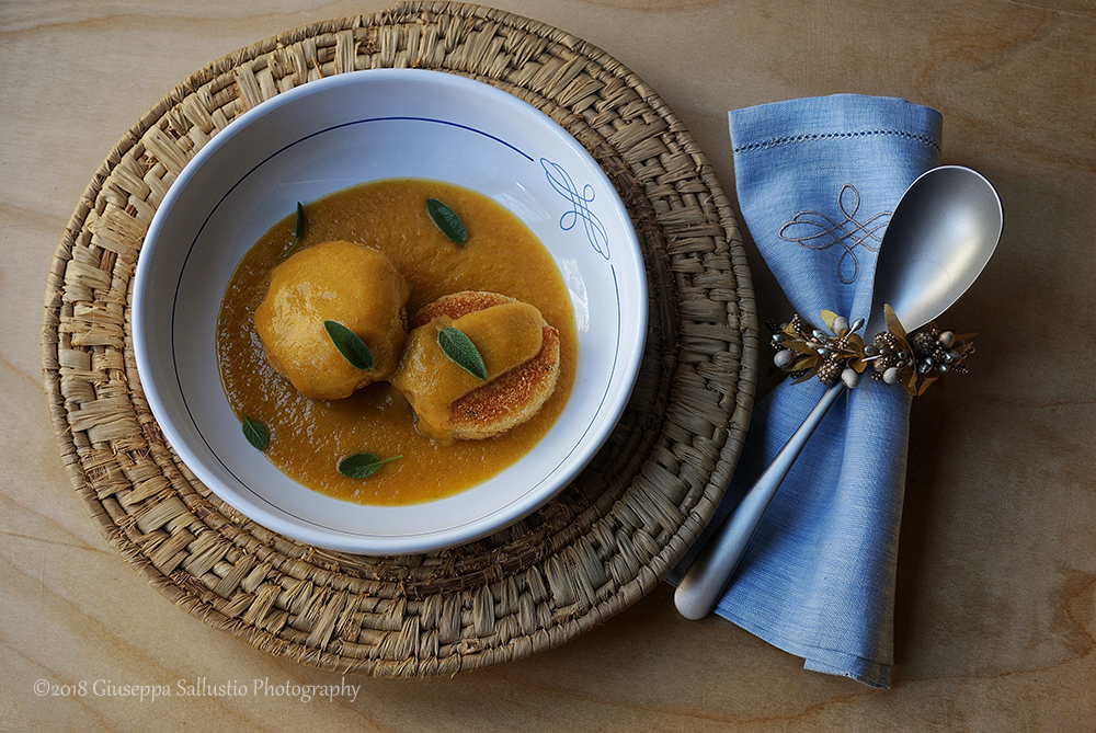 Bread balls and vegetables soup: a delightful revisitation of an old family recipe for the Christmas table