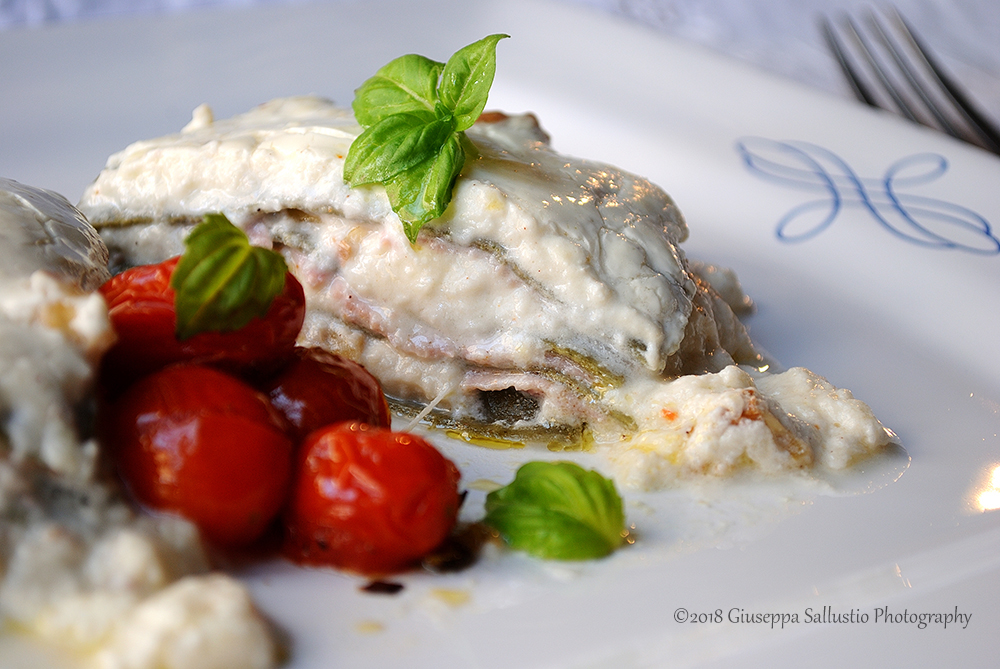 A homemade green lasagna: layers of lightness in the dish