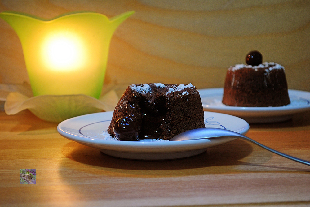 A warm melting dark chocolate bliss