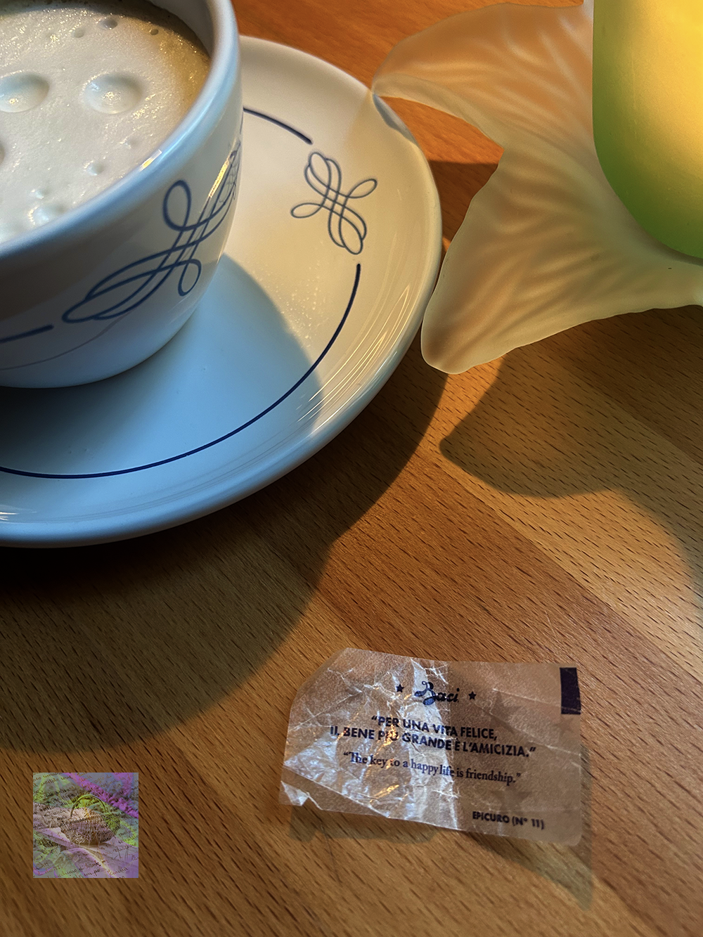 Message in a chocolate truffle