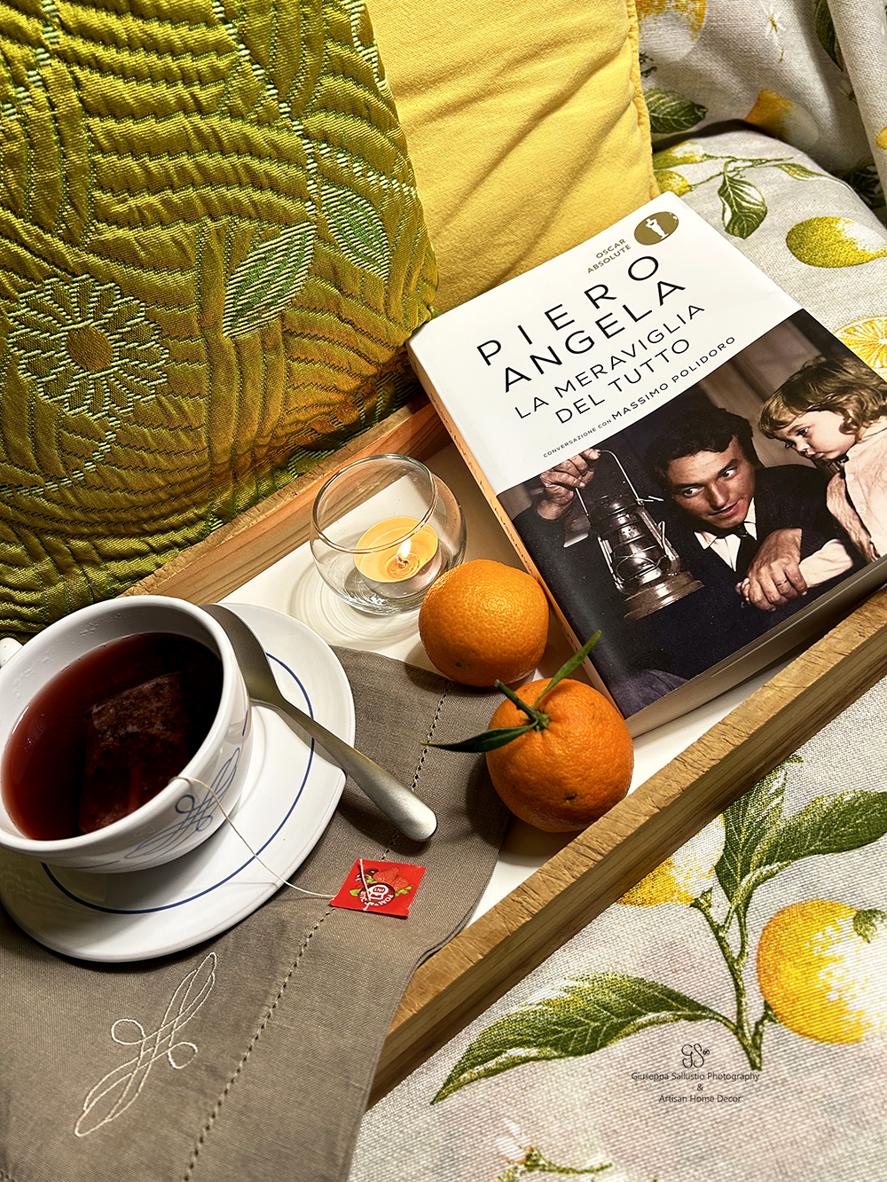 Delicious Cherry Tea and Piero Angela's Captivating Reads
