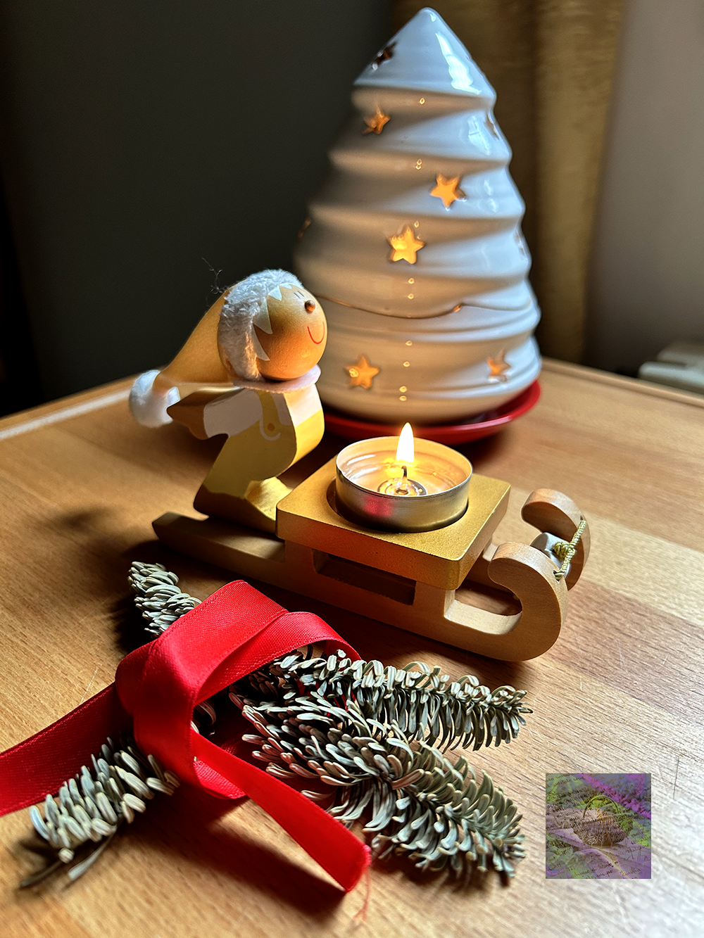 Bakning av pepparkakor för tredje advent