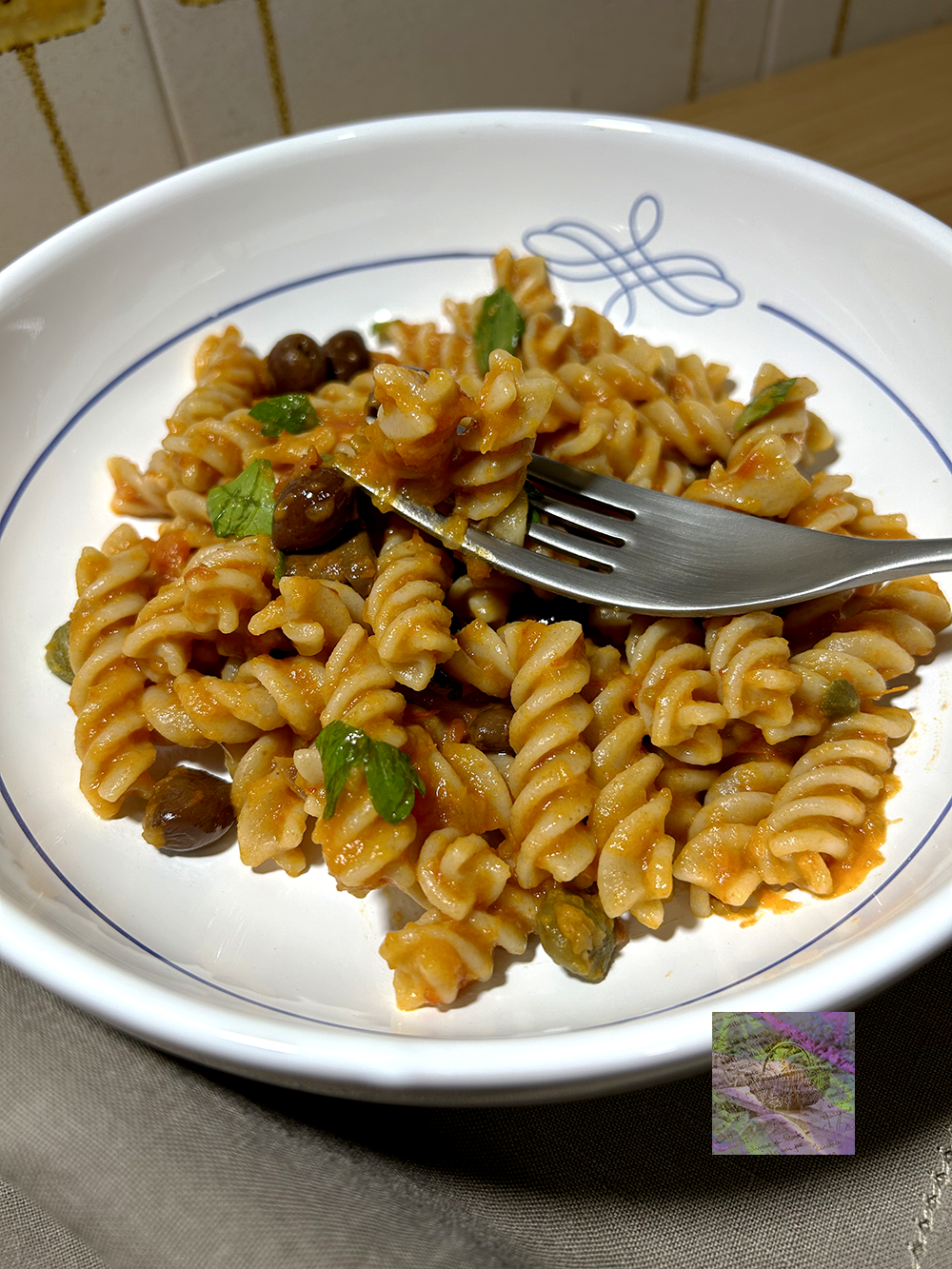 Fusilli Pasta and Pumpkin Cream like Velvet.